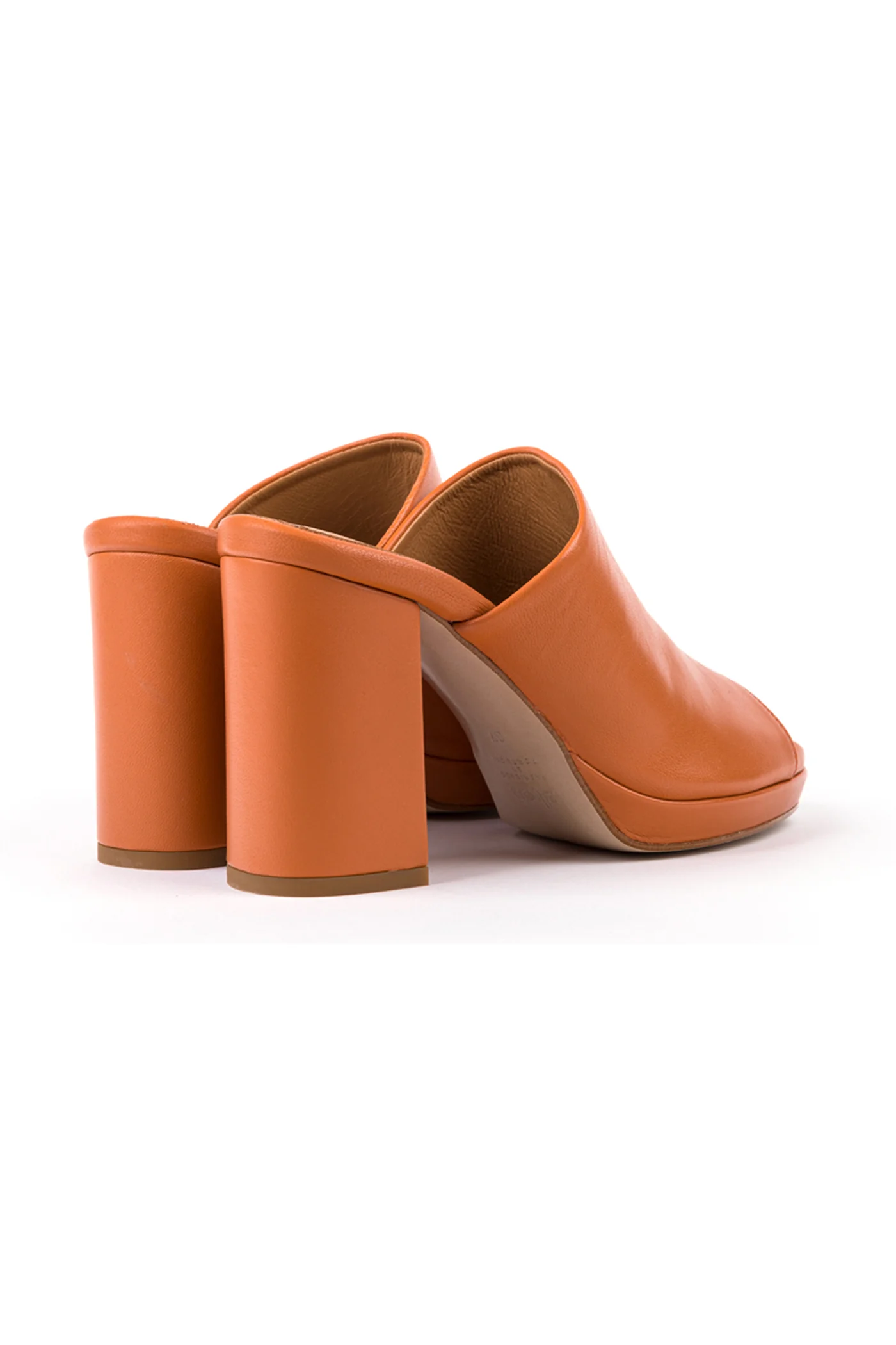 Mules com salto efeito madeira em - Image 3