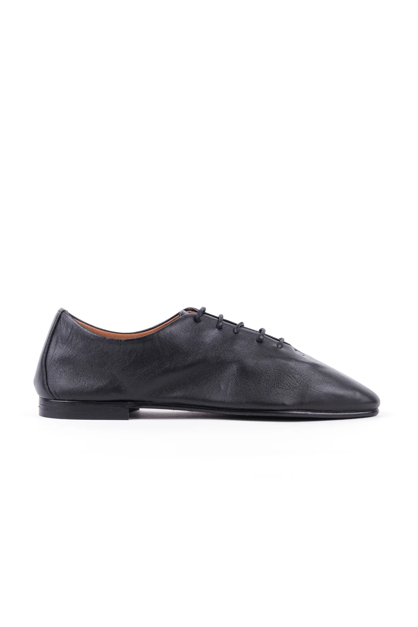 Sapatos rasos com atacadores em pele - Image 3