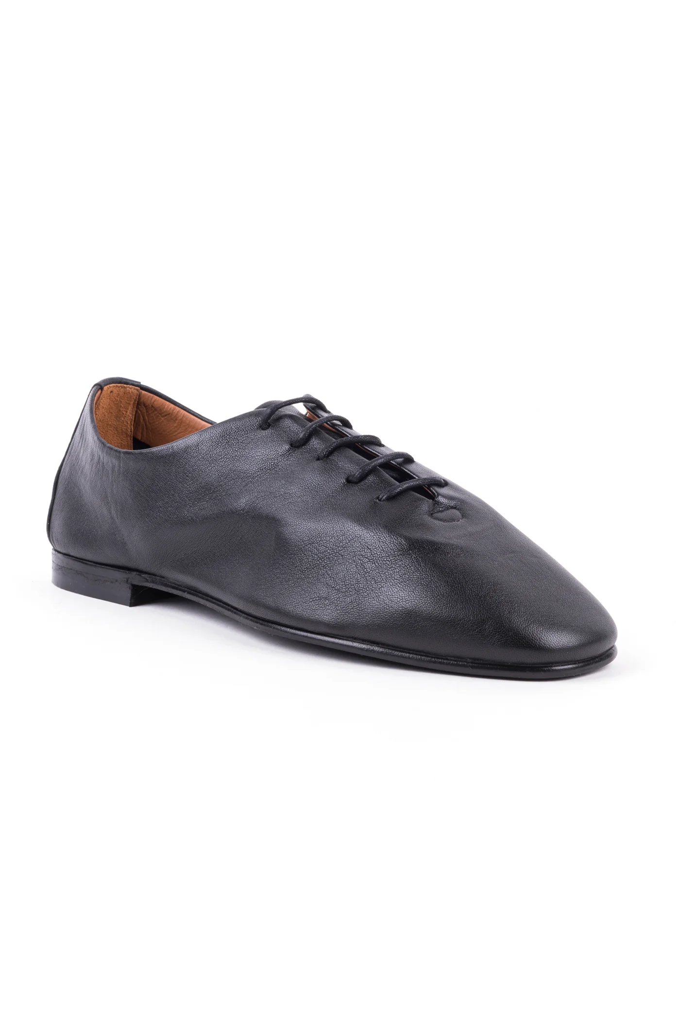 Sapatos rasos com atacadores em pele - Image 4