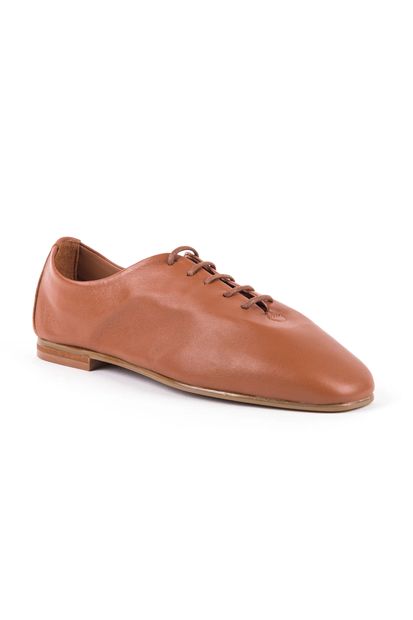 Sapatos rasos com atacadores em pele - Image 9