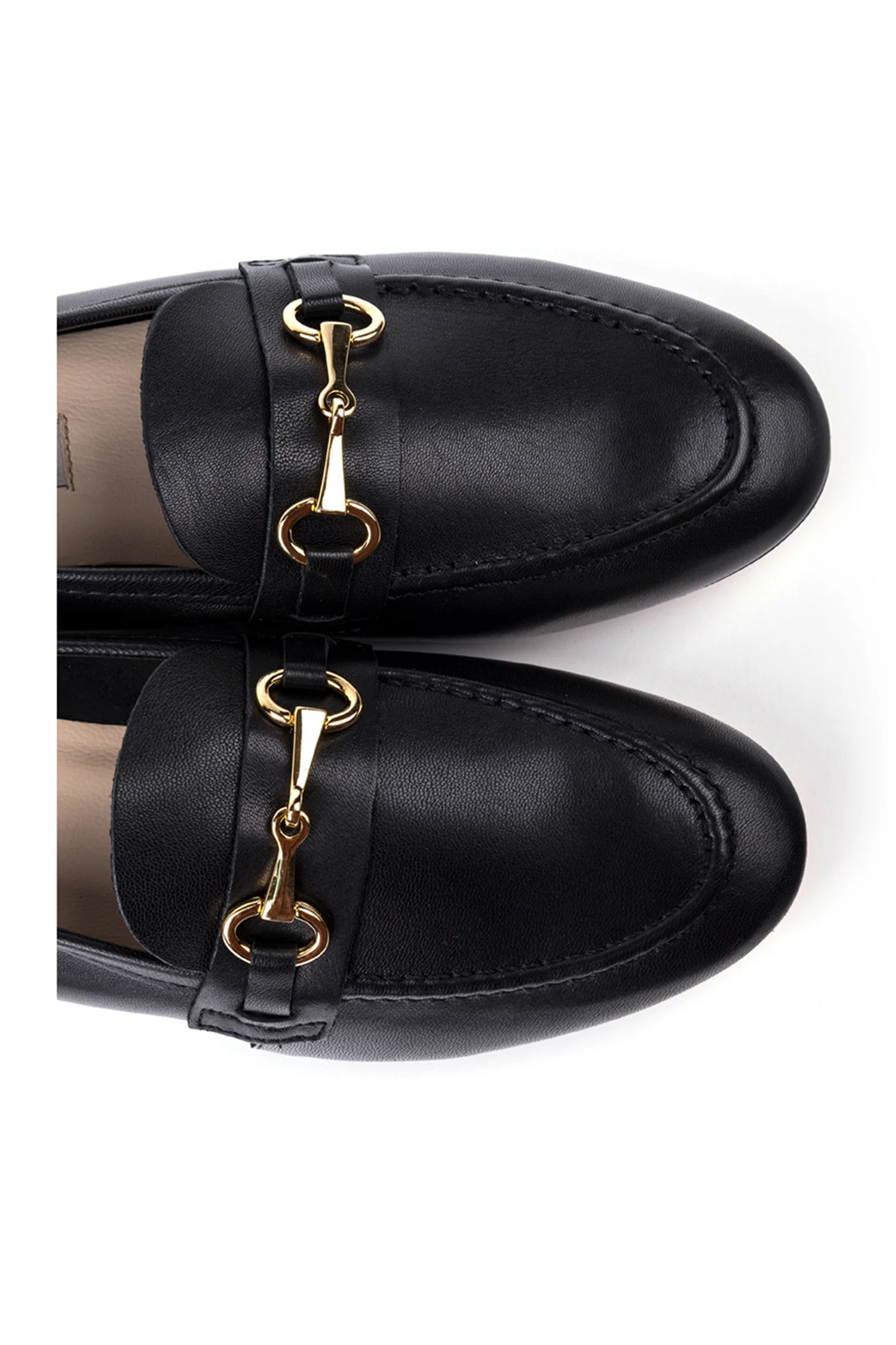 Loafers rasos em pele - Image 4