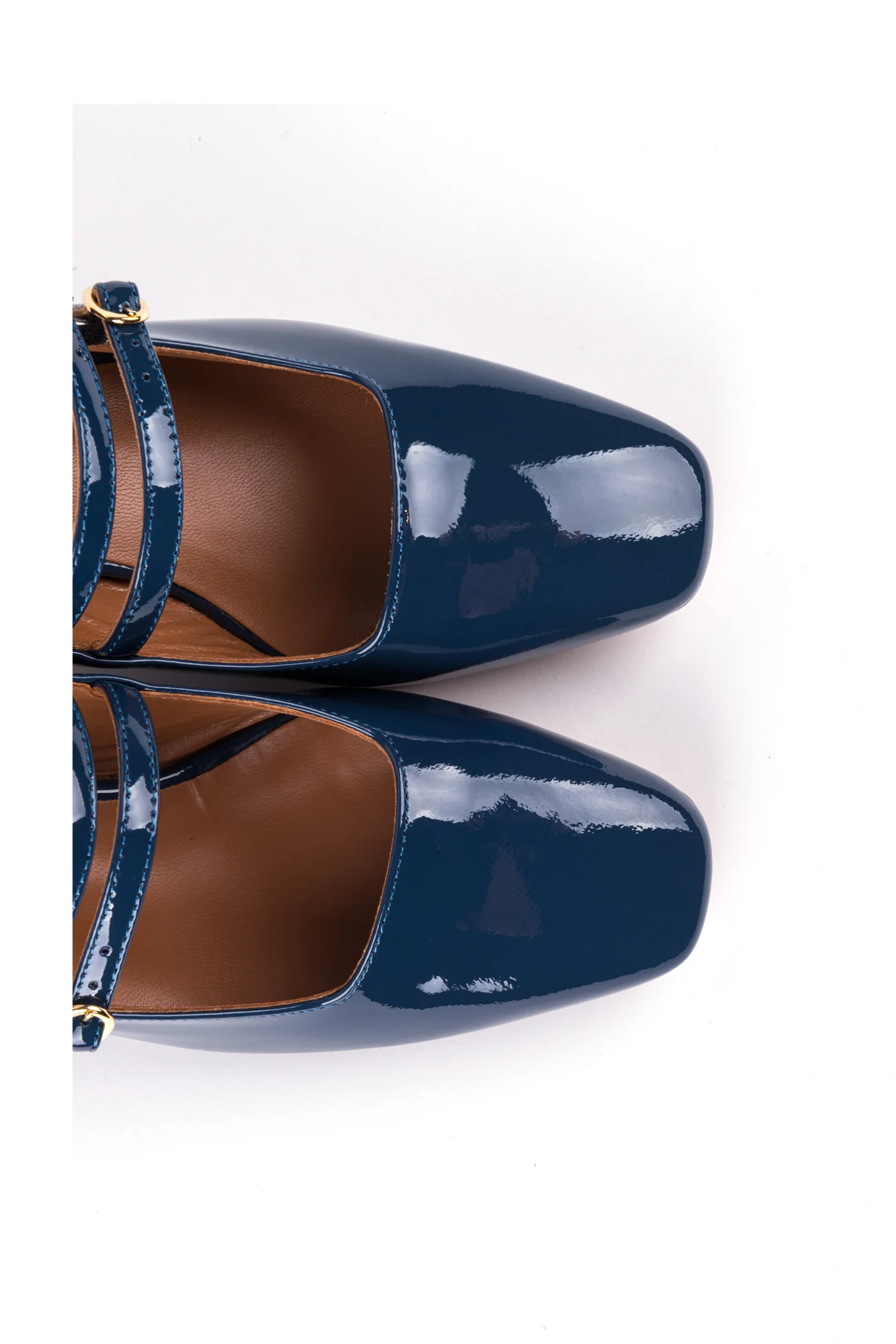 Slingbacks com salto médio estilo Mary Jane em pele envernizada - Image 3
