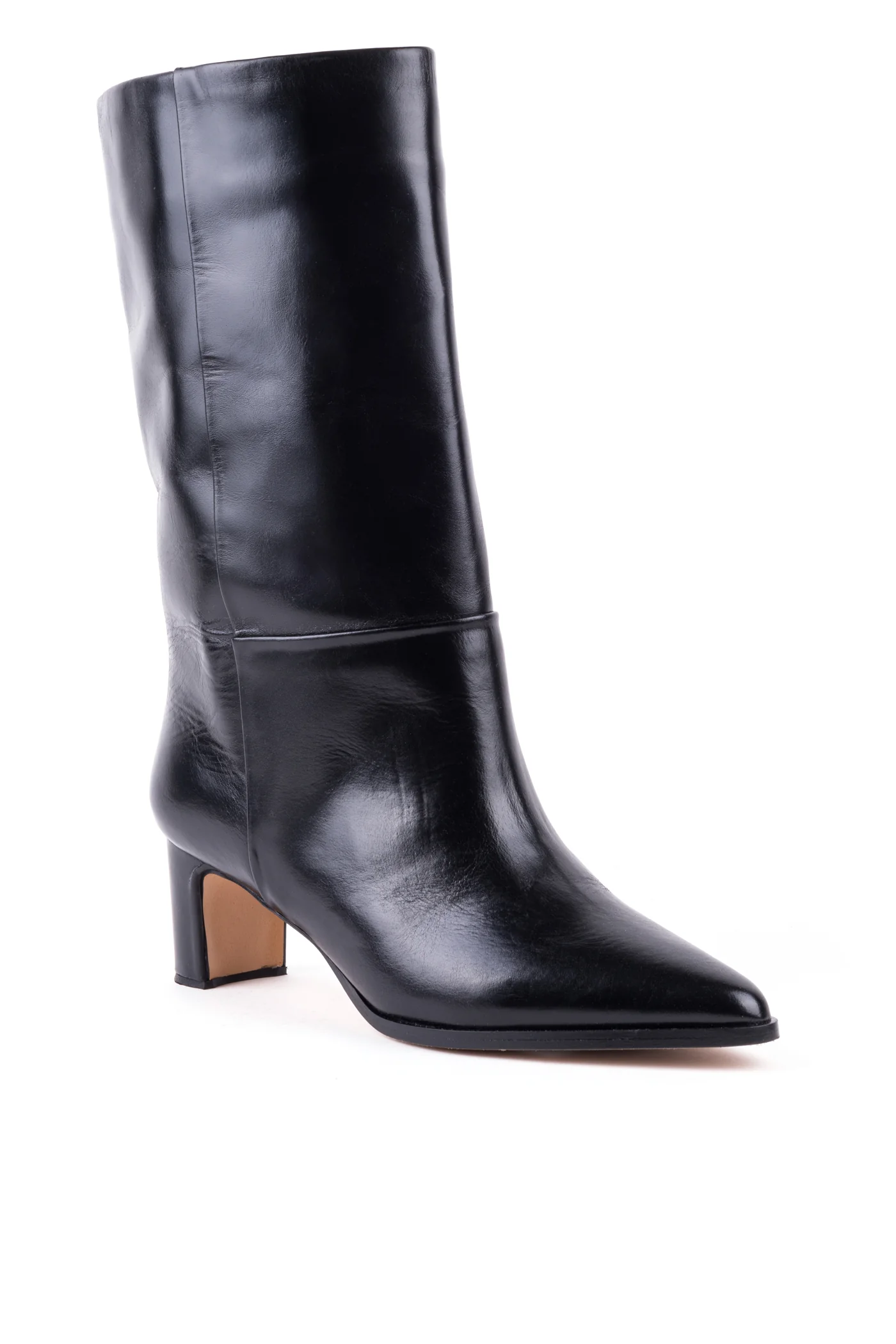 Botas cano alto em pele - Image 2