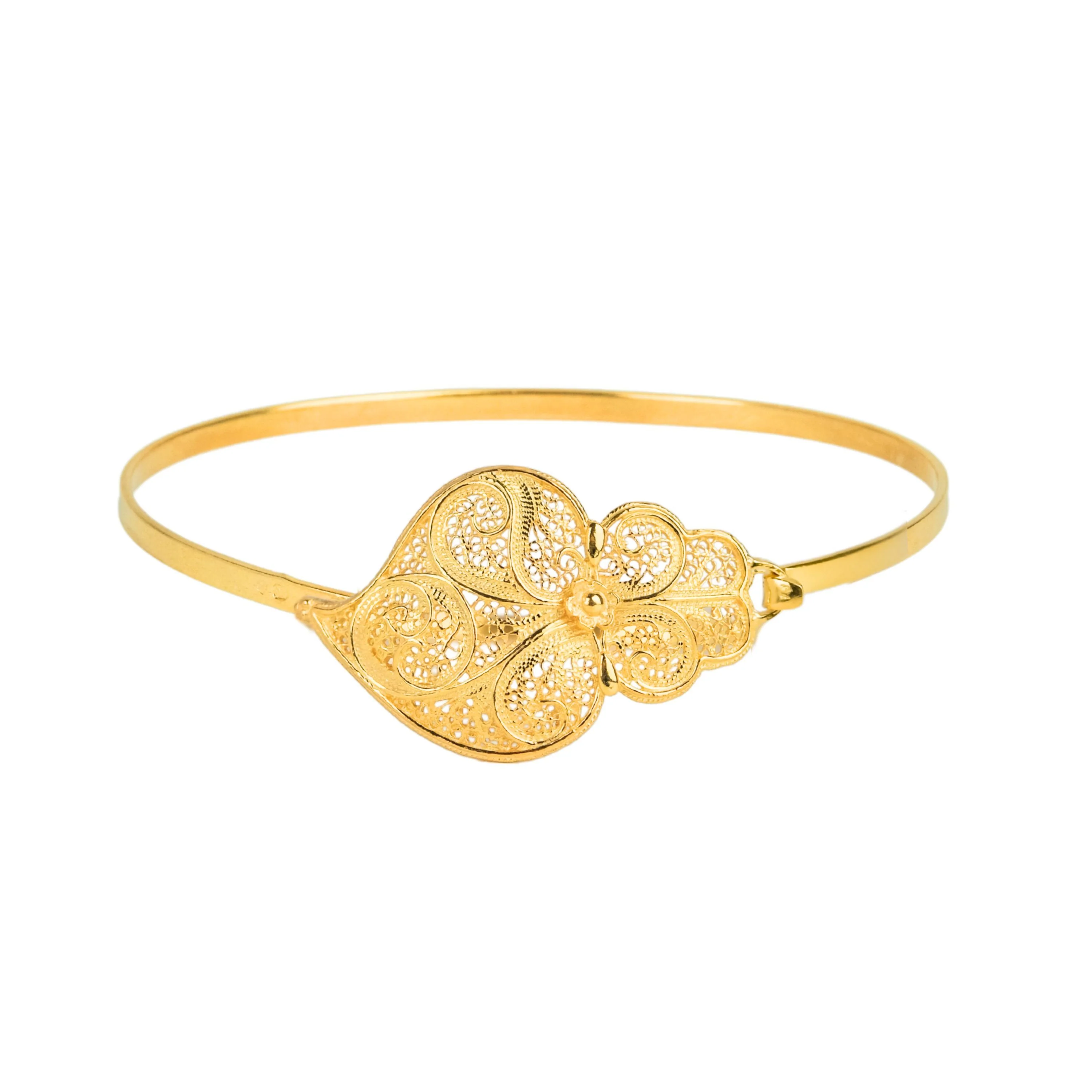 Pulseira Coração de Viana de filigrana em