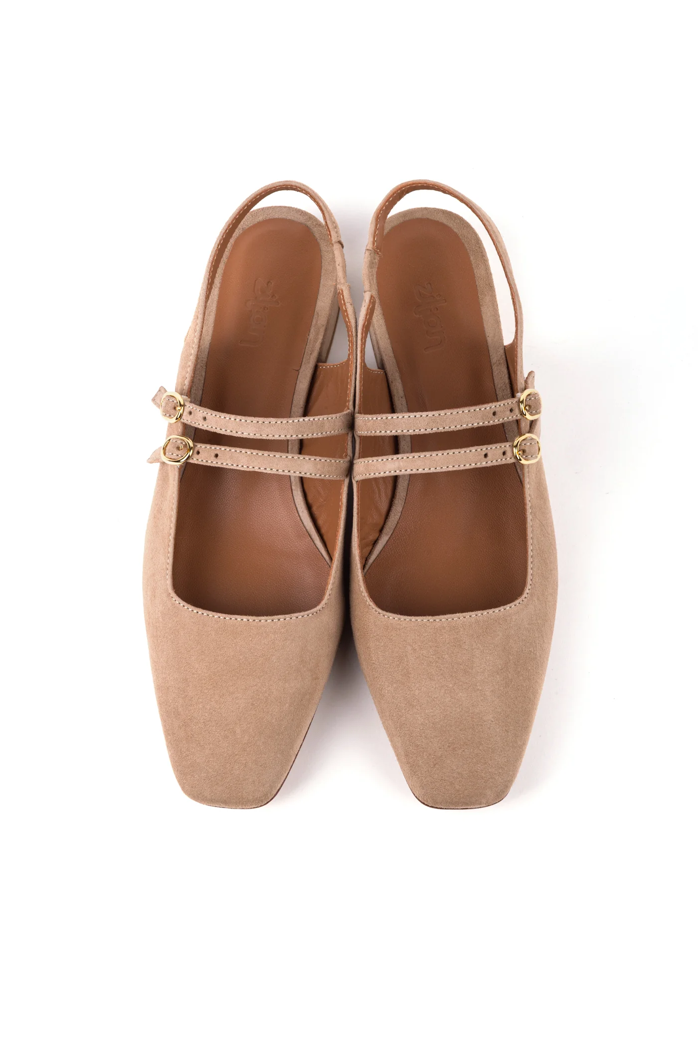 Slingbacks rasos estilo mary jane em camurça - Image 9